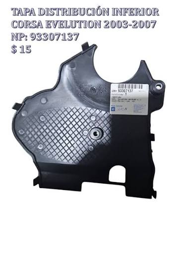 TAPA FRONTAL CHEVROLET CORSA 2002 - 2012 - INFERIOR - PLASTICO